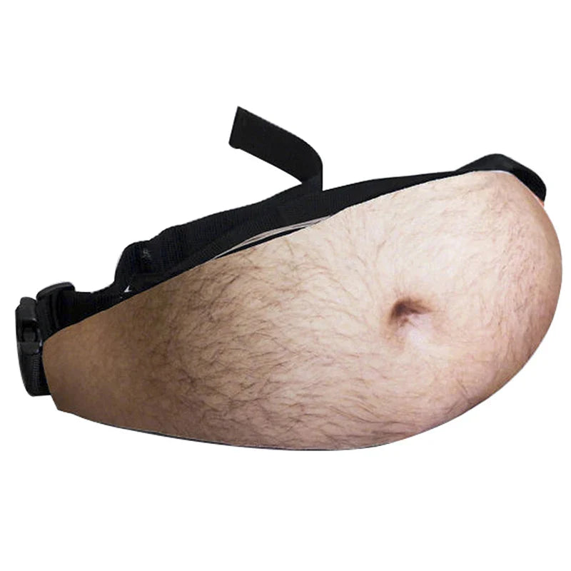Dad Bod Beer Belly Fanny Pack – Funny Novelty Waist Bag