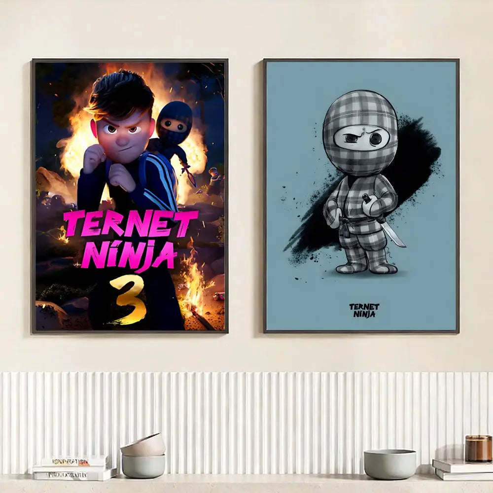 TMNT Ninja Turtles HD Wall Poster | Self-Adhesive Waterproof Wall Art Poster Peaceful Pleasures Health and Wellness