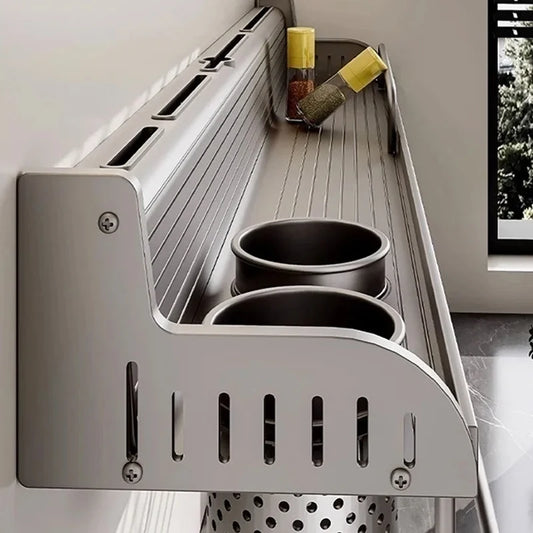 YUNJIEYA Kitchen Knife Stand, Spice Rack & Utensil Organizer Kitchen Storage Rack Peaceful Pleasures Health and Wellness