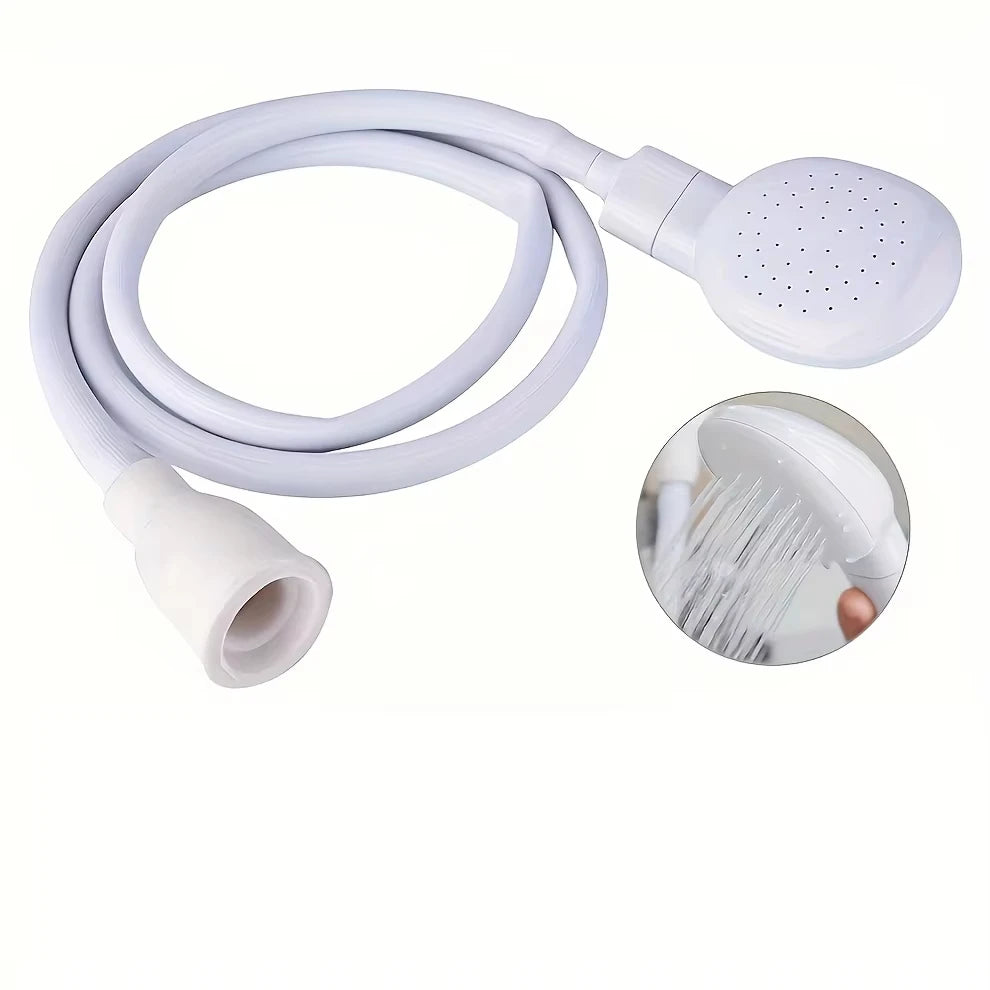 Universal Handheld Bathroom Shower Head Portable Shampoo Sink Spray Rubber Hose Peaceful Pleasures Health and Wellness