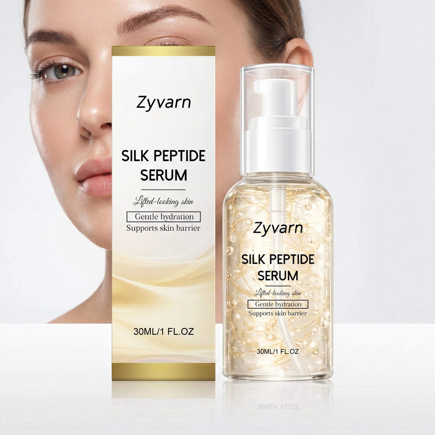 Hydrating Face Serum Lightweight Moisturizing With Arginine Silk Protein For Firming Radiant Skin Fast Absorbing Formula Peaceful Pleasures Health and Wellness