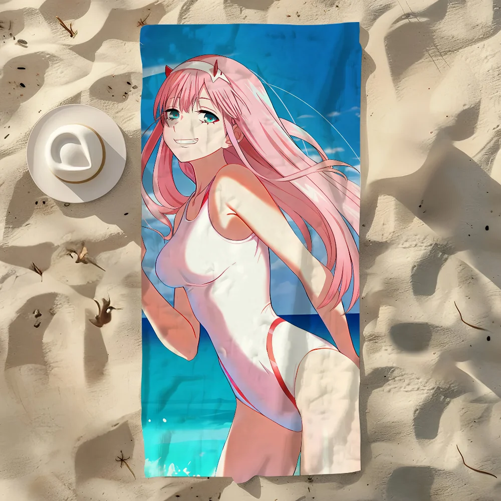 Darling in the FranXX Zero Two Anime Beach Towel | Quick Dry Anime Beach Towel Peaceful Pleasures Health and Wellness
