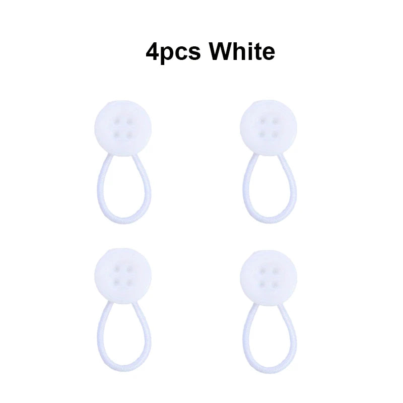Removable Cuff Neckline Retractable Button Soft Elastic Extender