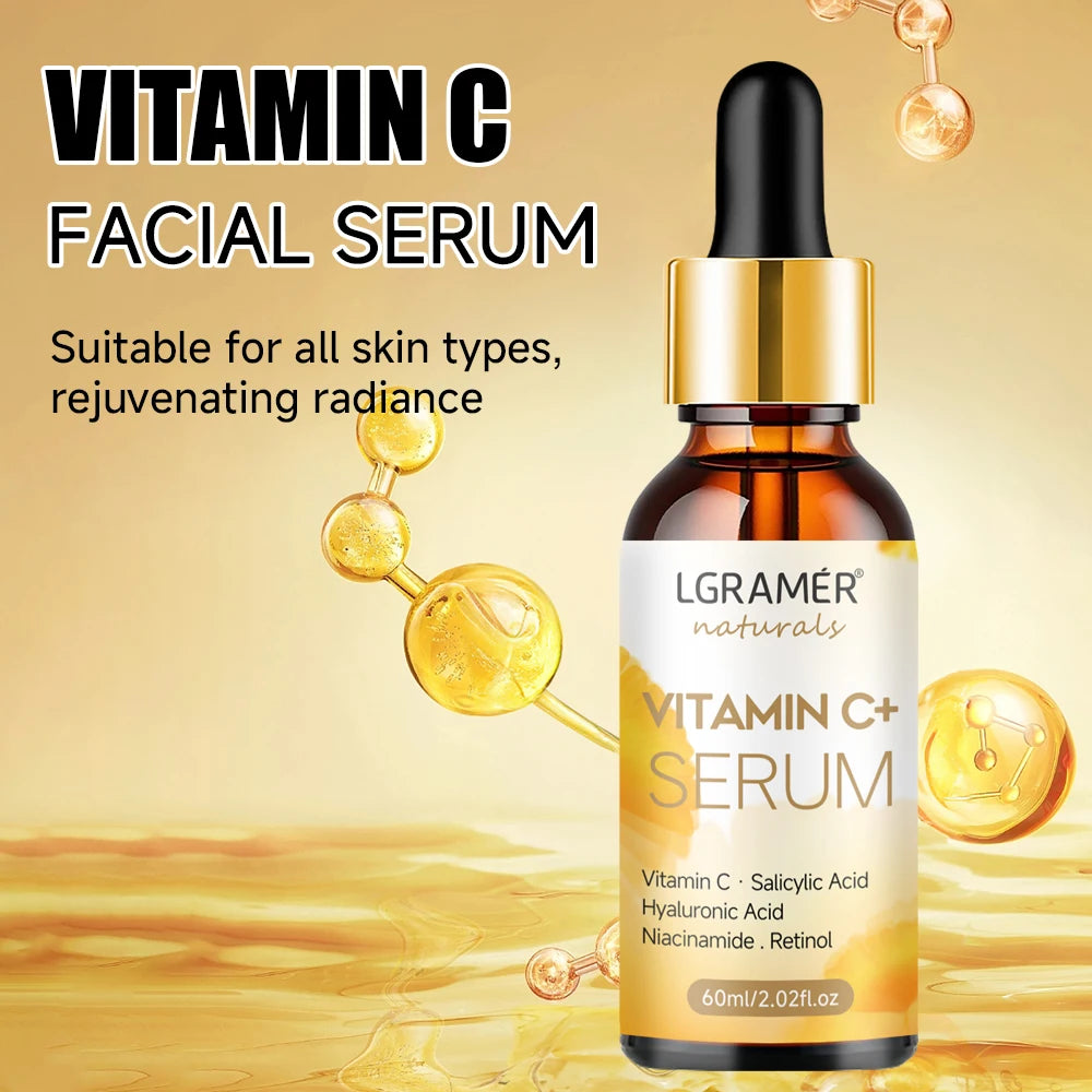 LGRAMER Vitamin C Face Serum – Hyaluronic Acid & Retinol