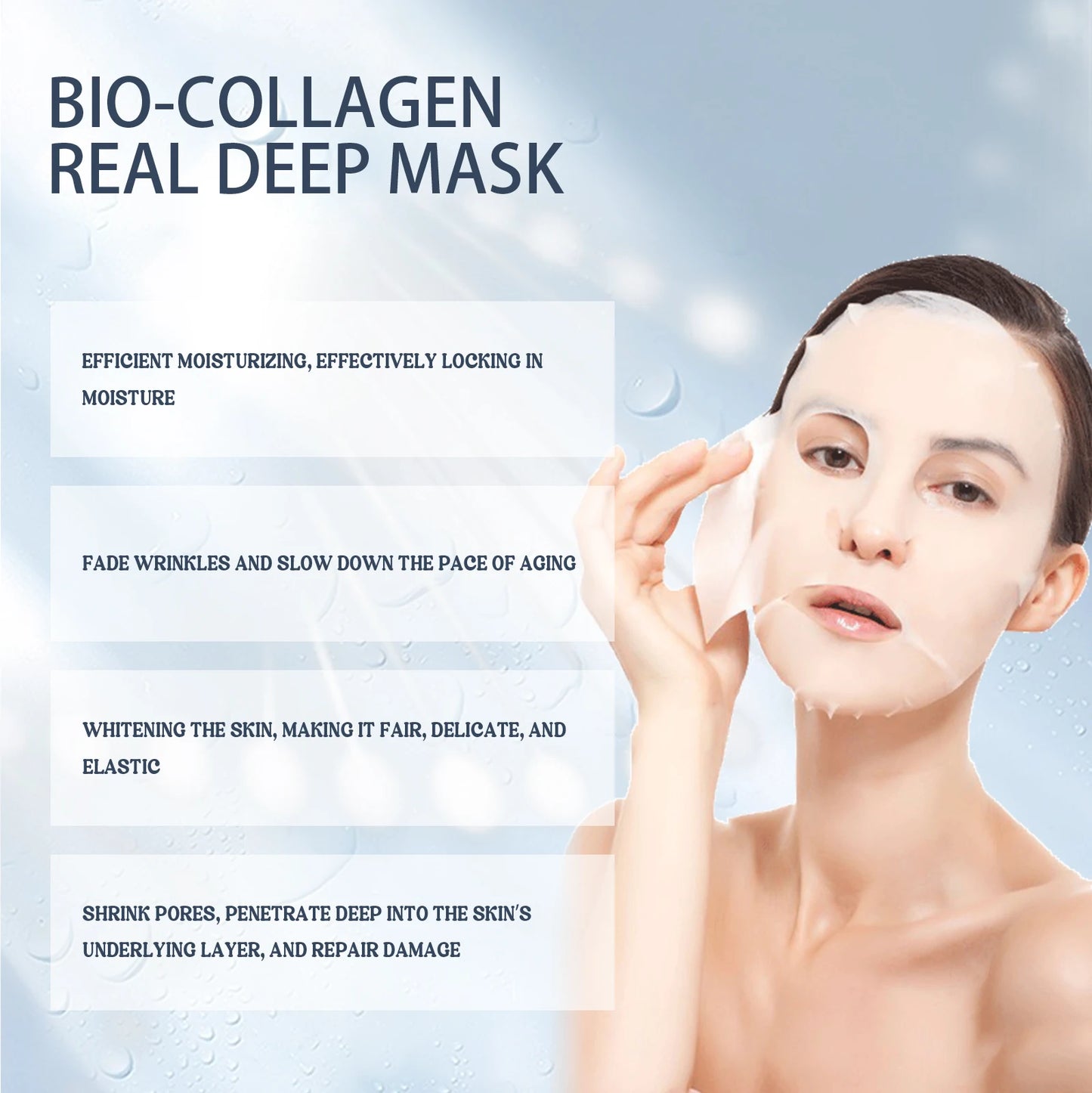 Eelhoe 4-Pc Collagen Face Mask – Hydrating & Anti-Aging Sheet Mask