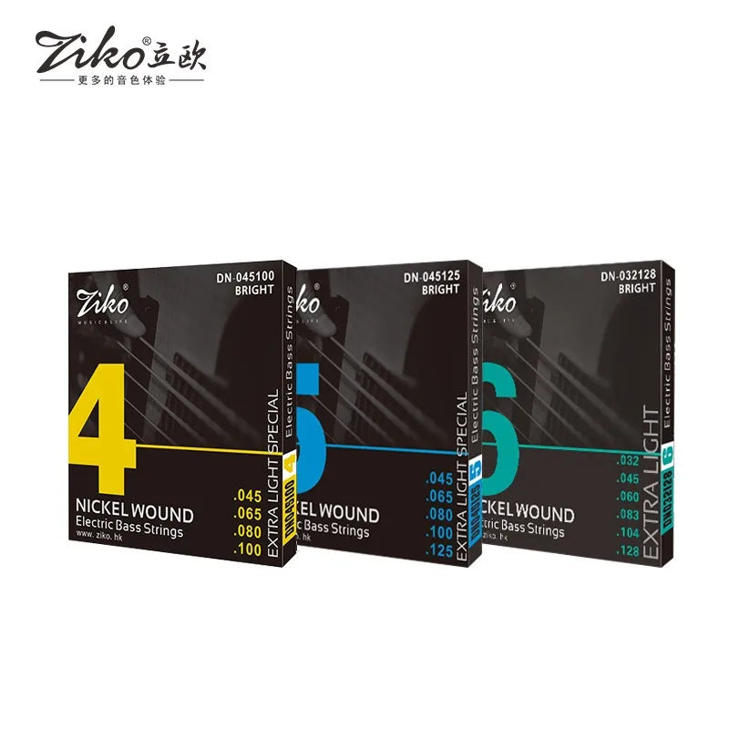 ZIKO DN-045 Four-string Electric Bass String Coated Anti-rust