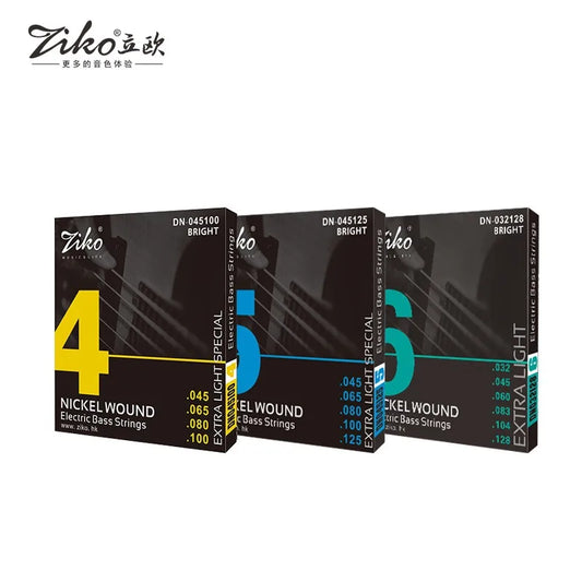 ZIKO DN-045 Four-string Electric Bass String Coated Anti-rust Peaceful Pleasures Health and Wellness