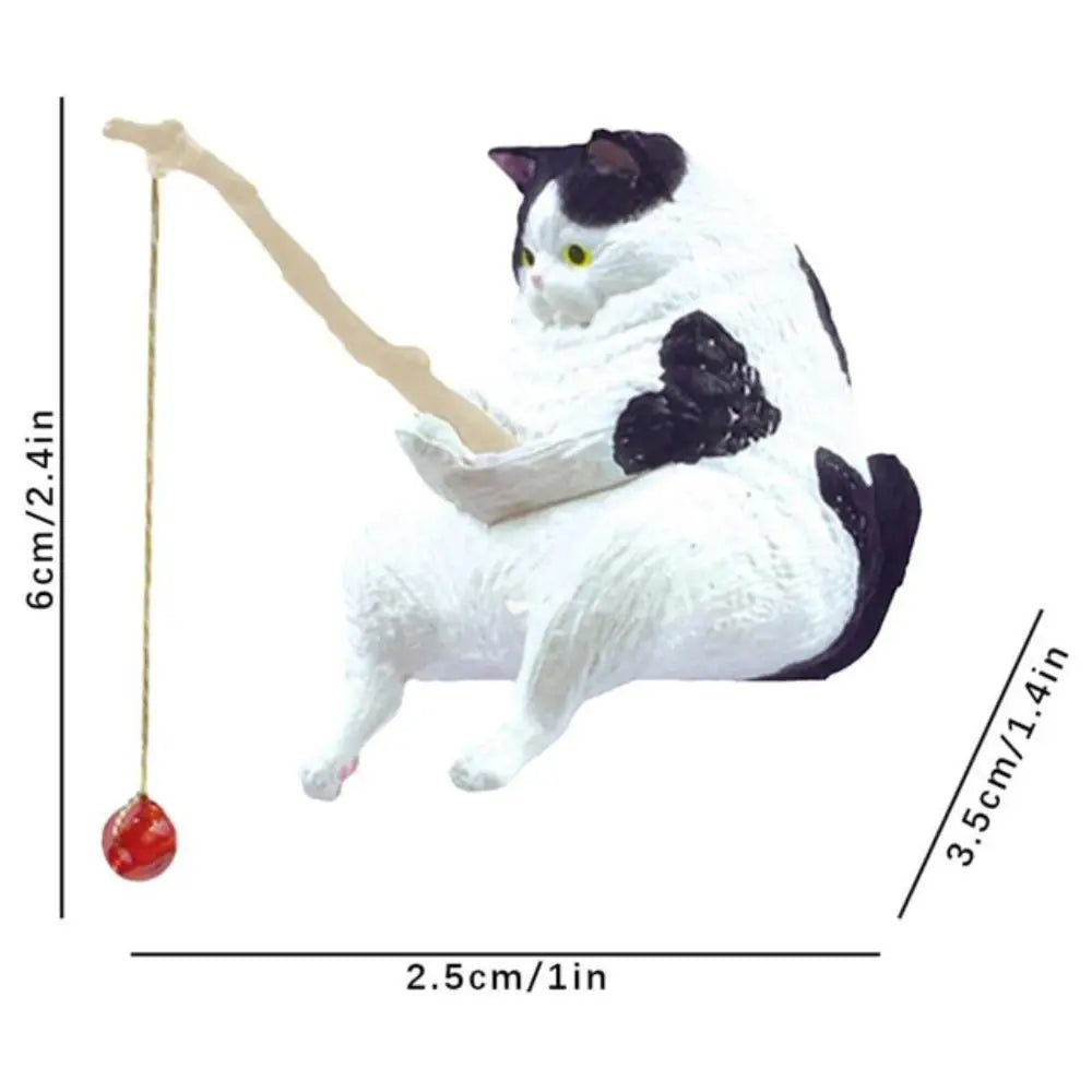 Fishing Cat Miniature Figurine – Aquarium, Bonsai & Desk Decor