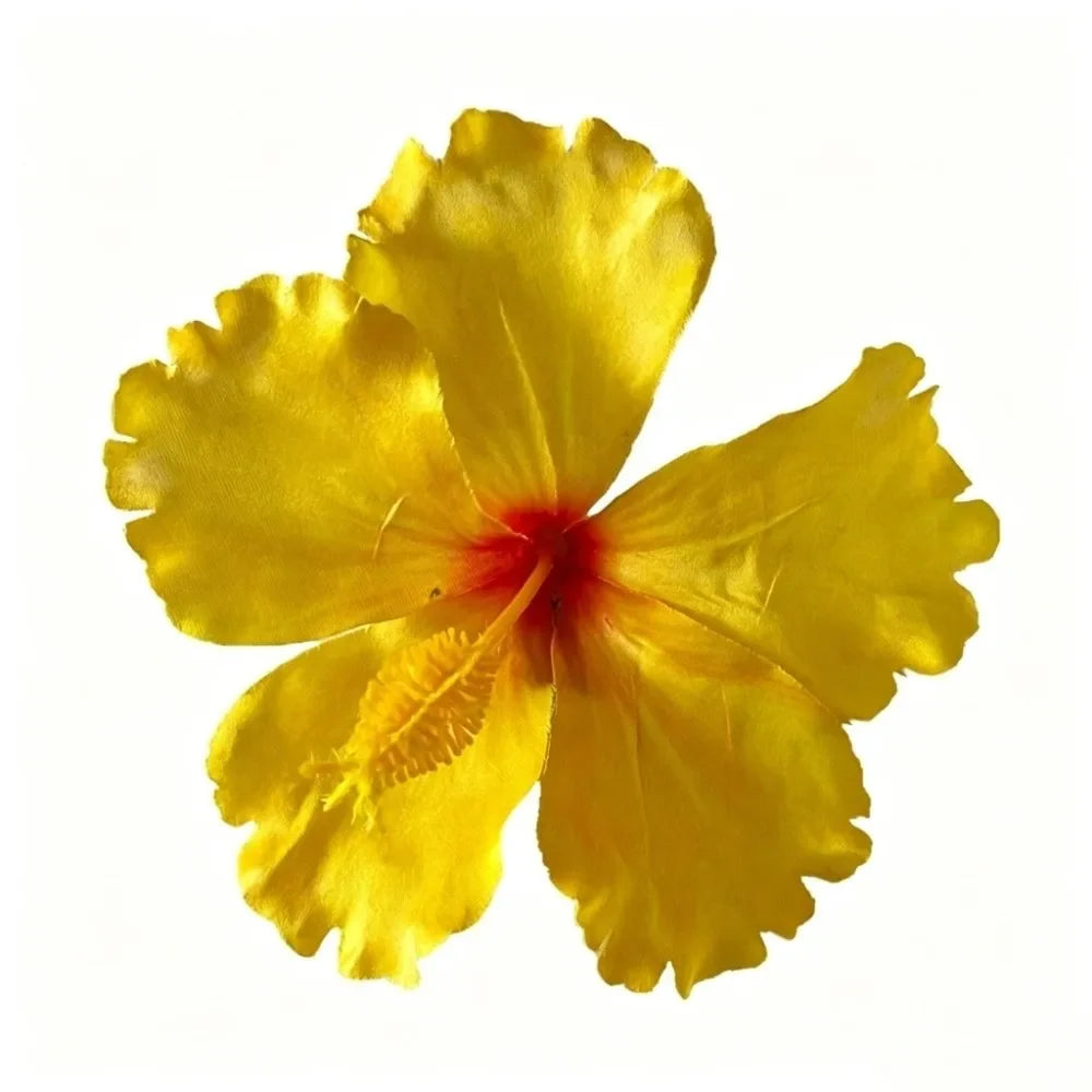 Hibiscus Flower Hair Clip – Bohemian Floral Barrette for Women