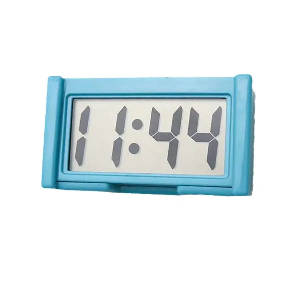 Practical Mini Digital Display Large Screen Car Mounted Small Adhesive Portable Electric Motorcycle Car Mounted Clock Mute New Peaceful Pleasures Health and Wellness