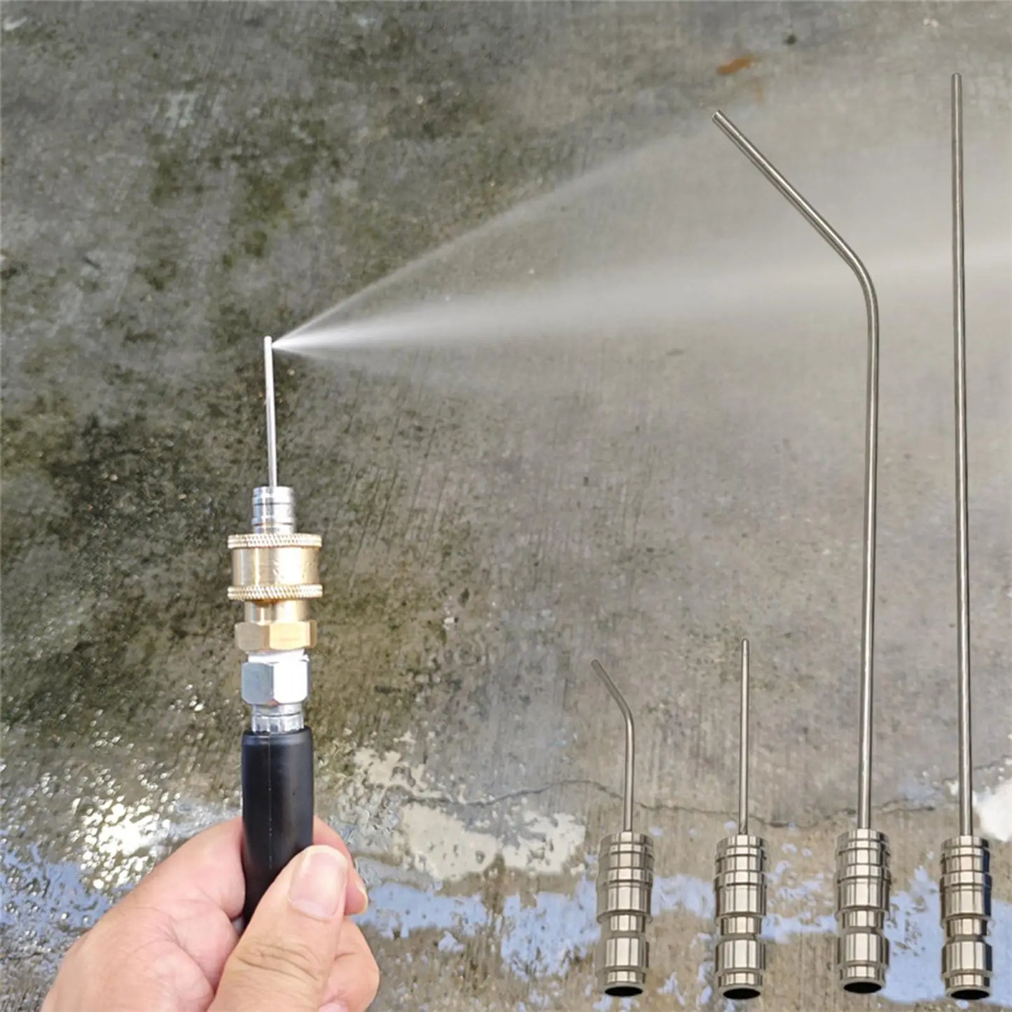 4-Piece Stainless Steel Pressure Washer Nozzle Kit