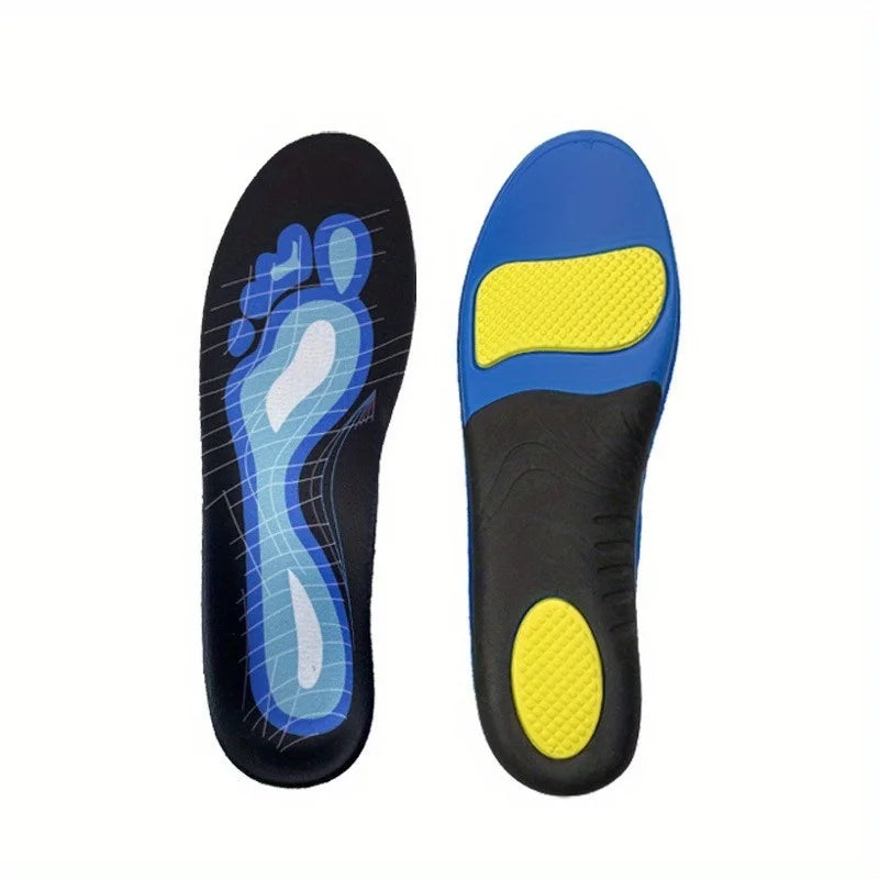 1pair EVA Arch Support Insoles For Pain Relief Orthotics Flat Feet, Sports Shock Absorption Shoe Sole for Running Lifestyle Peaceful Pleasures Health and Wellness 1pair Blue Insloes 37-38