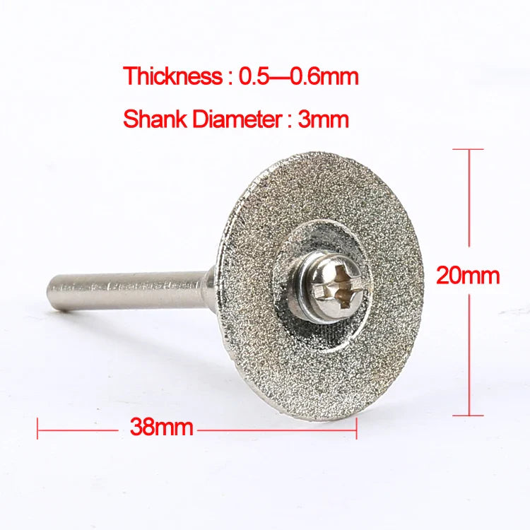 Diamond Cutting Disc Set 10pc – 16–40mm Rotary Cut-Off Wheels