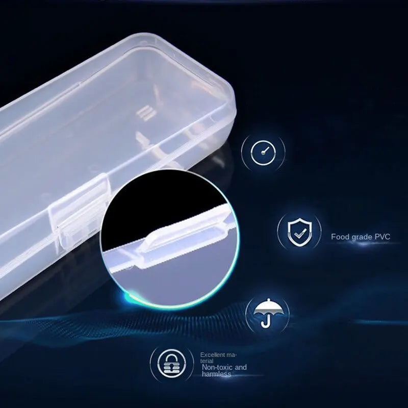 Men's Razor Shaving Storage Box – Portable Plastic Organizer