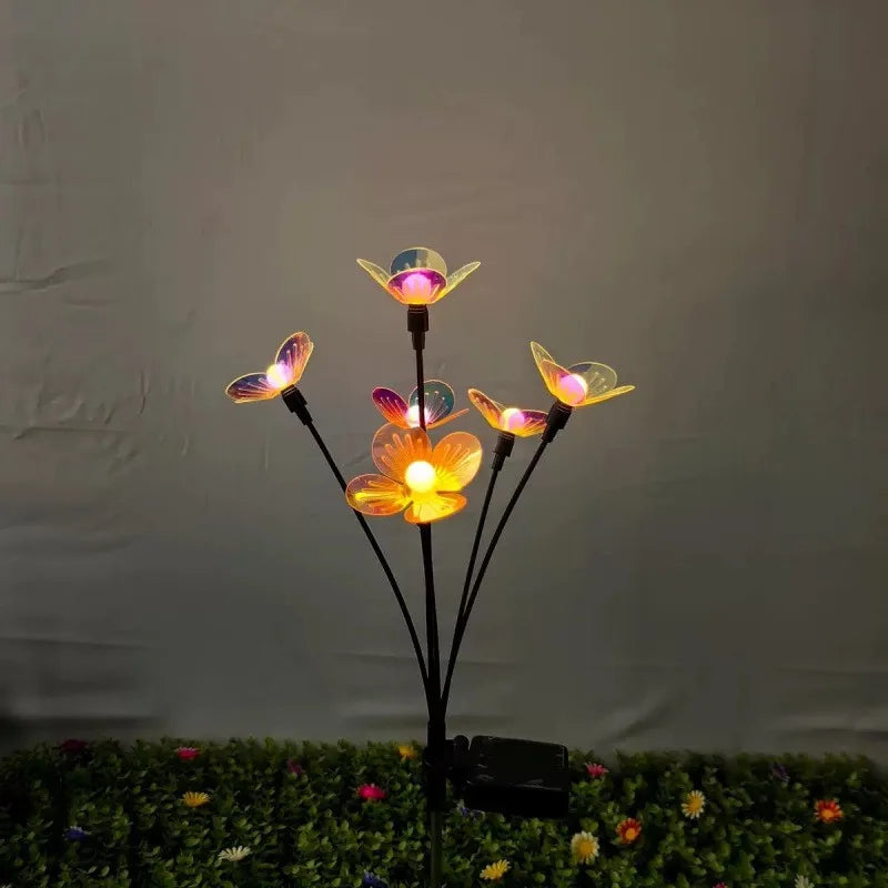 Solar LED Flower Ball Swing Garden Light – Lawn Decor