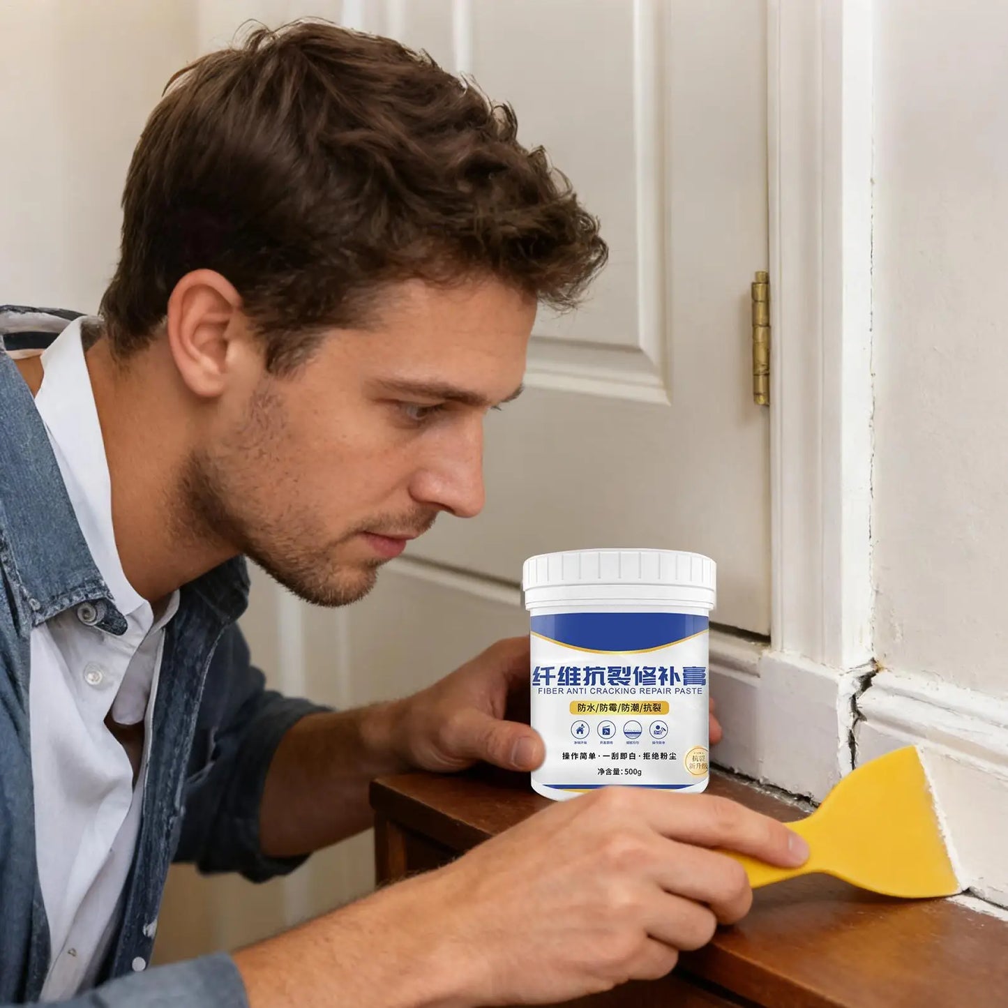 Waterproof Wall Crack Repair Paste 500g | Multi-Surface Putty