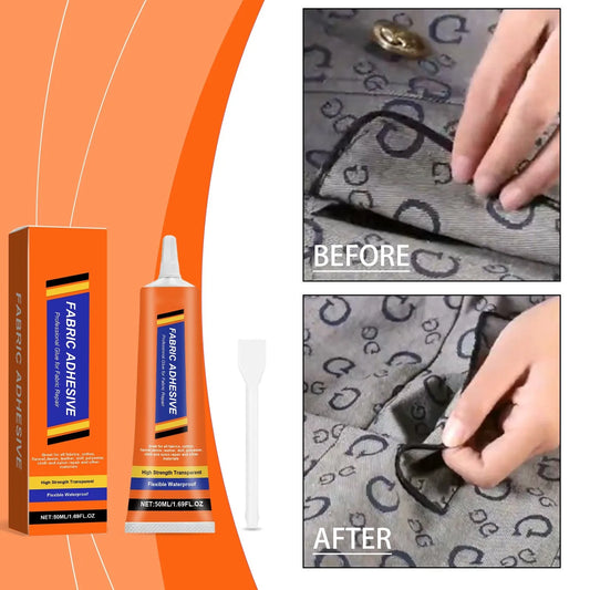 Universal Fabric Glue – No-Sew Adhesive for Cotton, Linen & Leather Fabric Repair Adhesive Peaceful Pleasures Health and Wellness