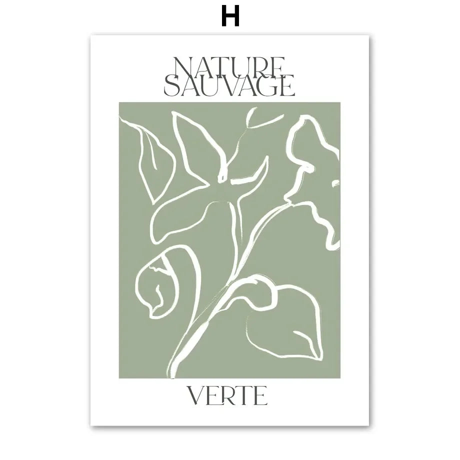 Sage Green Monstera Tropical Leaf Canvas Wall Art | Boho Print