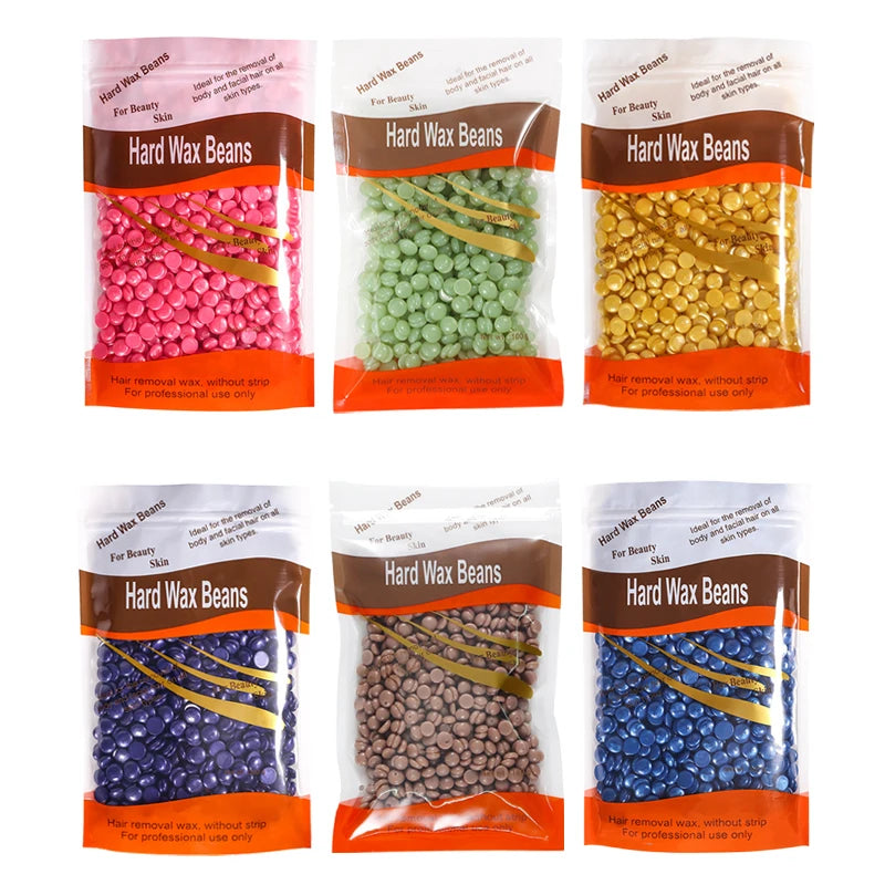 500g/400g/50g Hard Wax Beans for Hair Removal Body European Brazilian Pearl for Wax Warmer Waxing Beans for Wax Heater Machine Peaceful Pleasures Health and Wellness