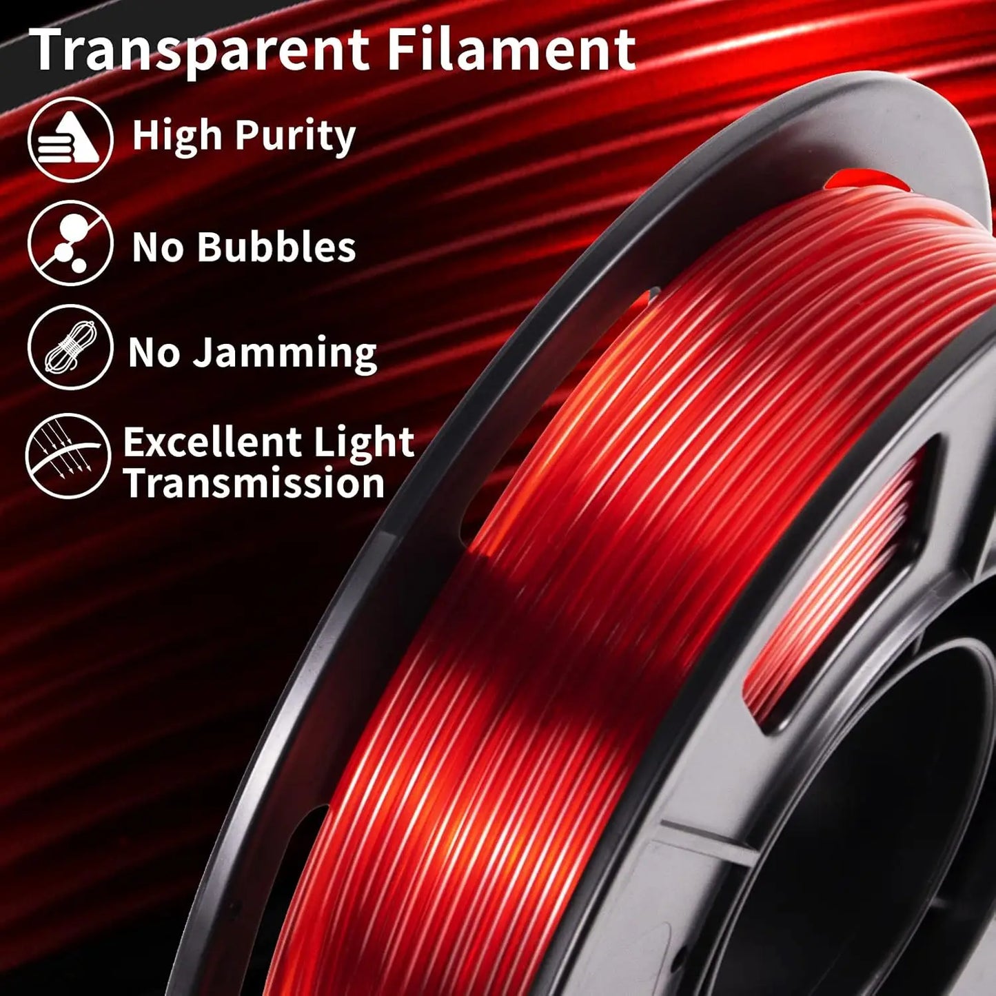 DINGSUN 3D PETG Filament 1.75mm | 500mm/s High-Speed Multicolor
