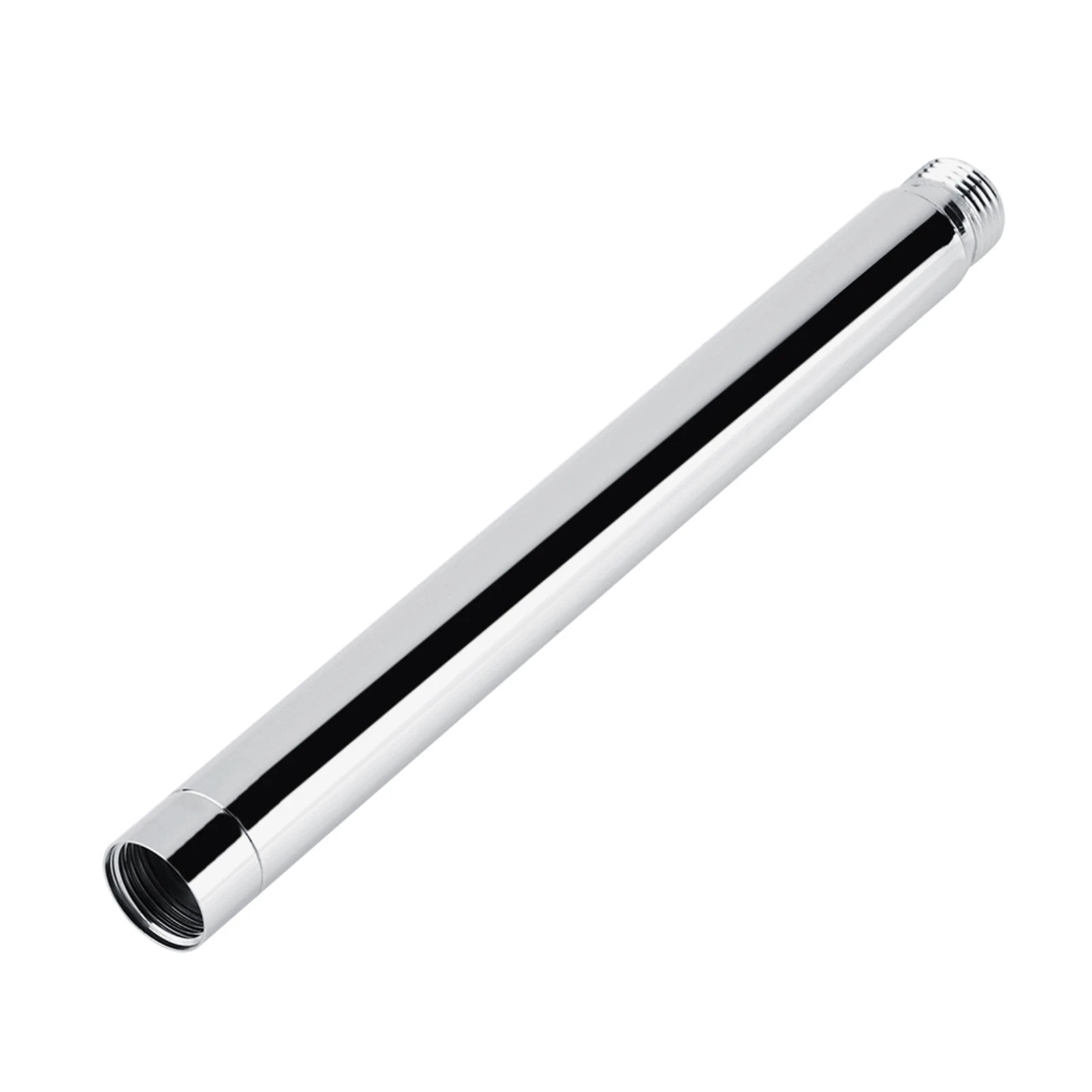 Bathroom Accessory 8inch Round 201 Stainless Steel Shower Extension Tube With Chrome Plating Bathroom Shower Extension Tube Peaceful Pleasures Health and Wellness