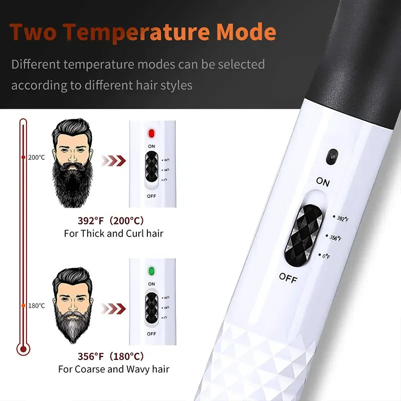 Professional Hair Comb Brush Beard Straightener Multifunctional Hair Straightening Comb Hair Curler Fast Heating Styling Tools Peaceful Pleasures Health and Wellness