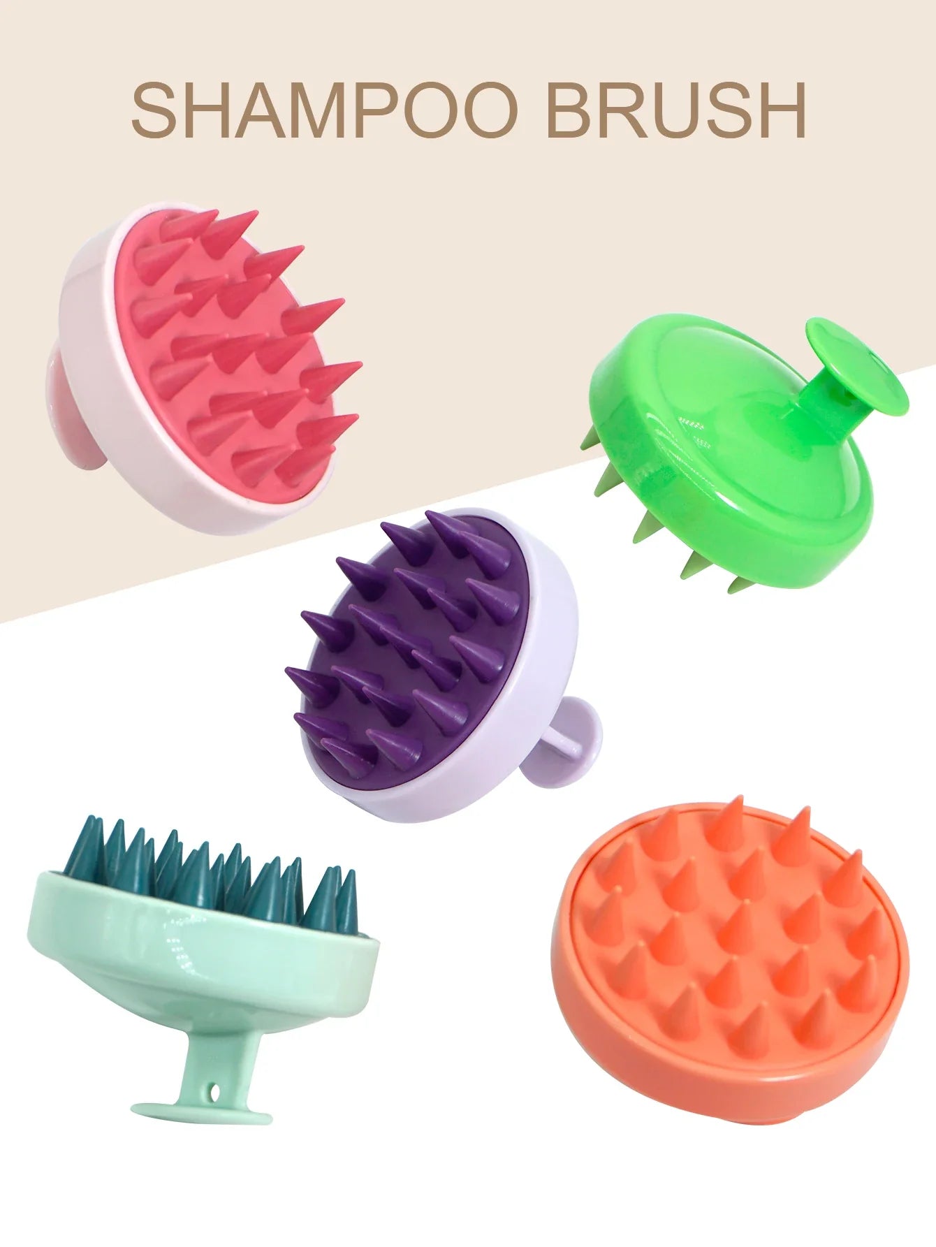 Silicone Scalp Massager Shampoo Brush – Spa Hair & Body