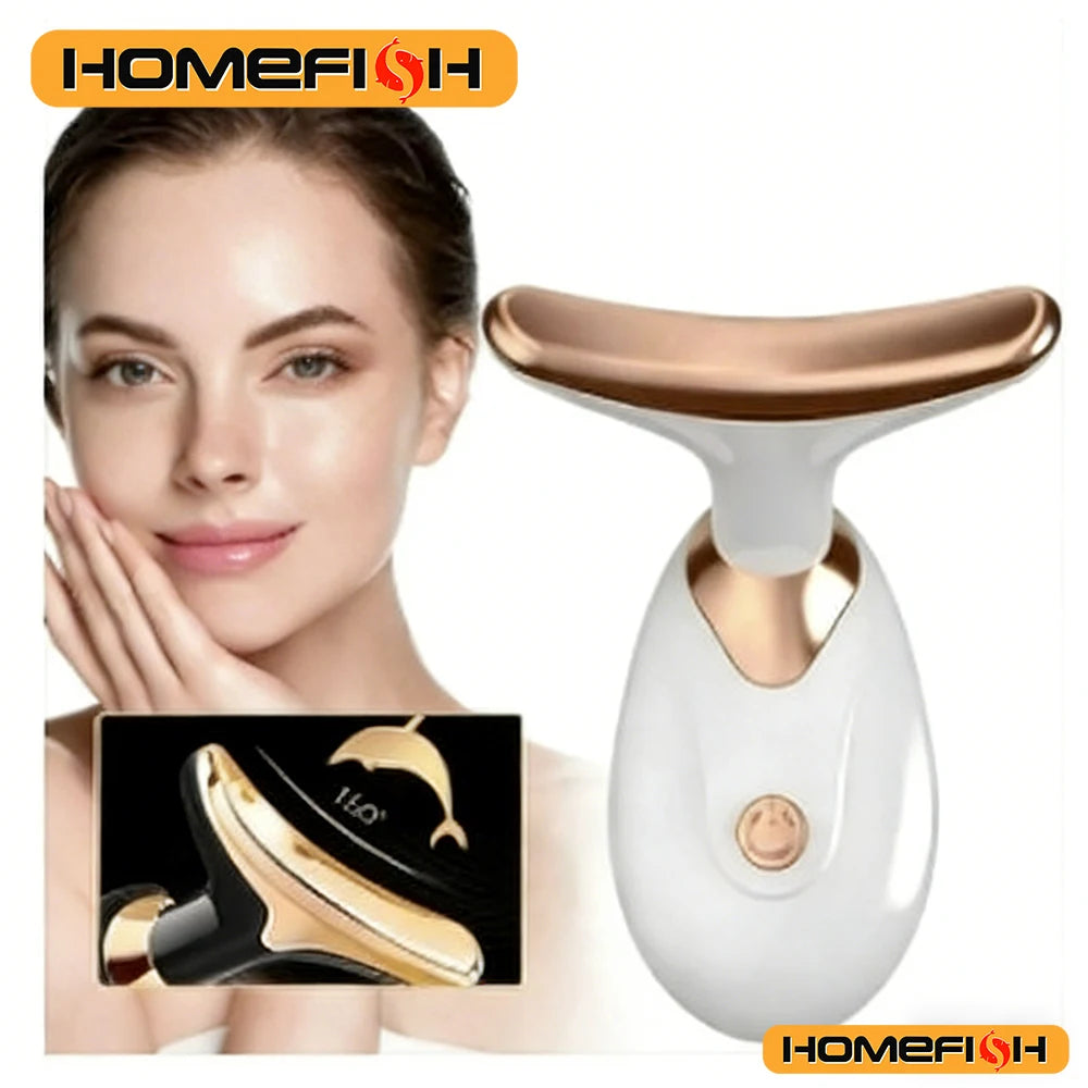 Electric skin tightening care massage device, suitable for treating wrinkles, double chin and skin firmness. Peaceful Pleasures Health and Wellness