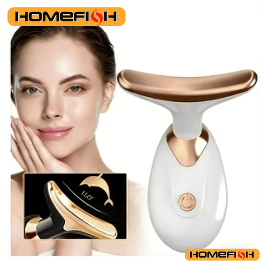 Electric skin tightening care massage device, suitable for treating wrinkles, double chin and skin firmness. Peaceful Pleasures Health and Wellness