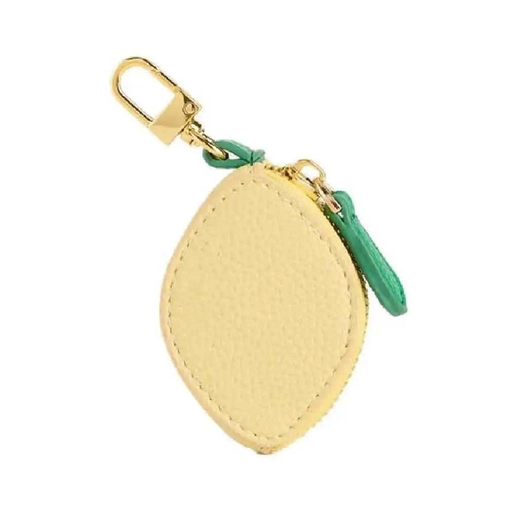 Cute Fruit Coin Purse Keychain | Cherry Blueberry PU Leather