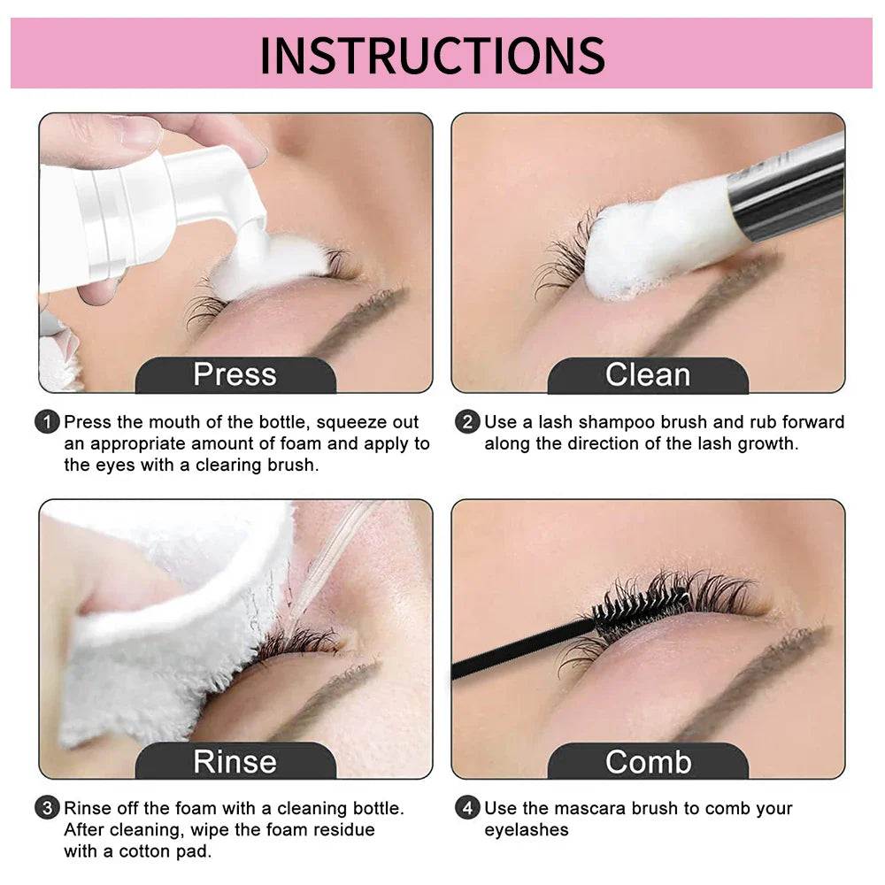 Eyelash Cleanser & Mascara Remover | Gentle Rich Foam 60ml