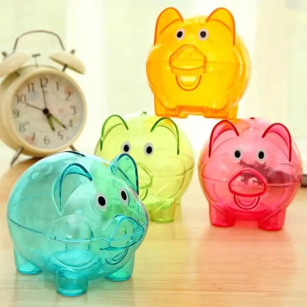 Transparent Pig Piggy Bank – Kids Coin & Money Saving Jar