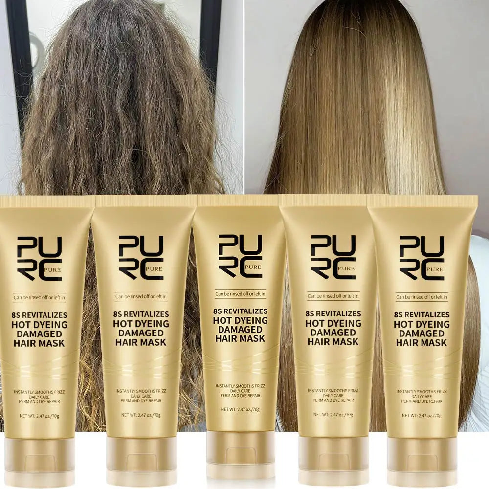 PURC 8 Second Keratin Hair Mask Set – Smoothing & Shine