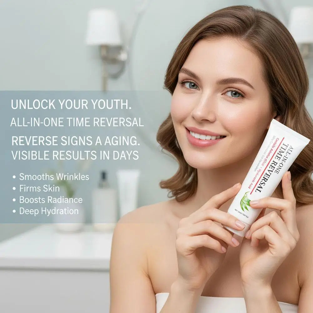 All iN One Time Reversal Centella Hyaluronic Acid Deep Moisturizing Hydrating Skin Rejuvenation Care Day and Night Use 50ml Peaceful Pleasures Health and Wellness