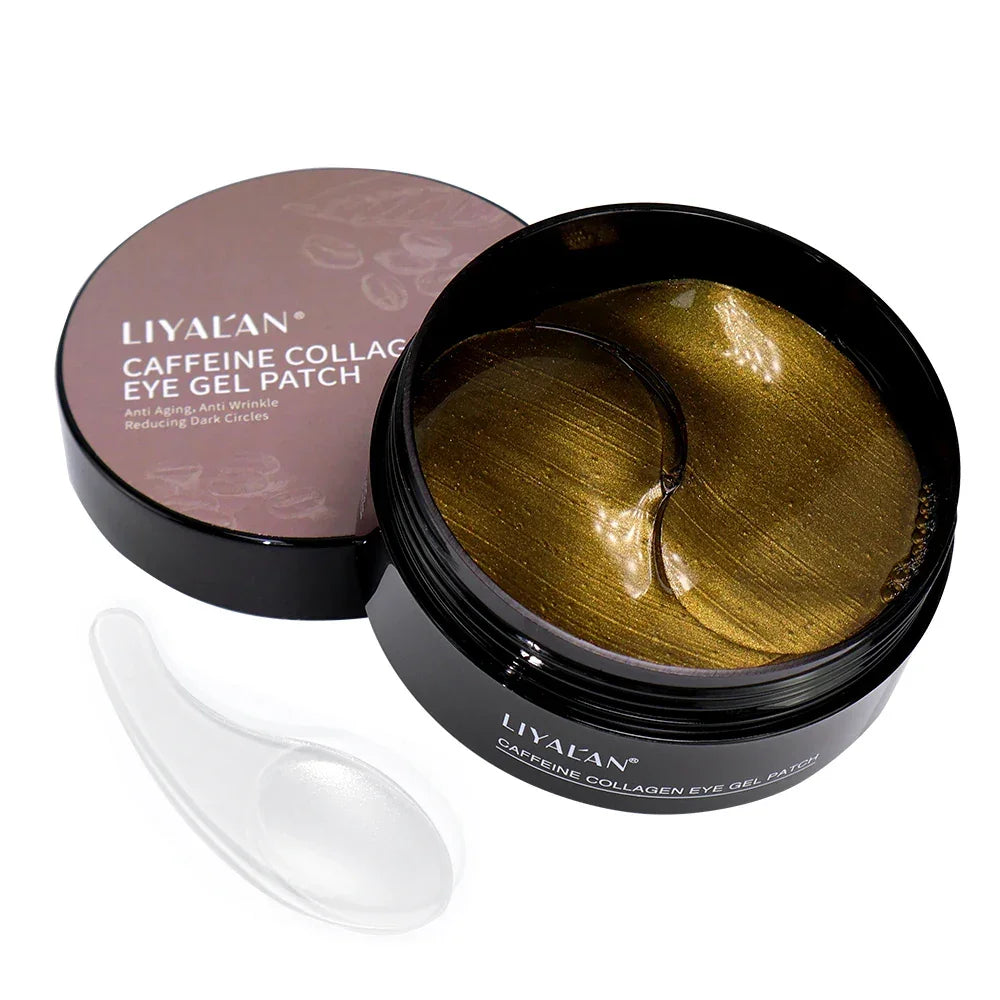 LIYALAN Caffeine Eye Patches – Dark Circles & Puffiness 60pcs Peaceful Pleasures Health and Wellness Caffeine China Mainland