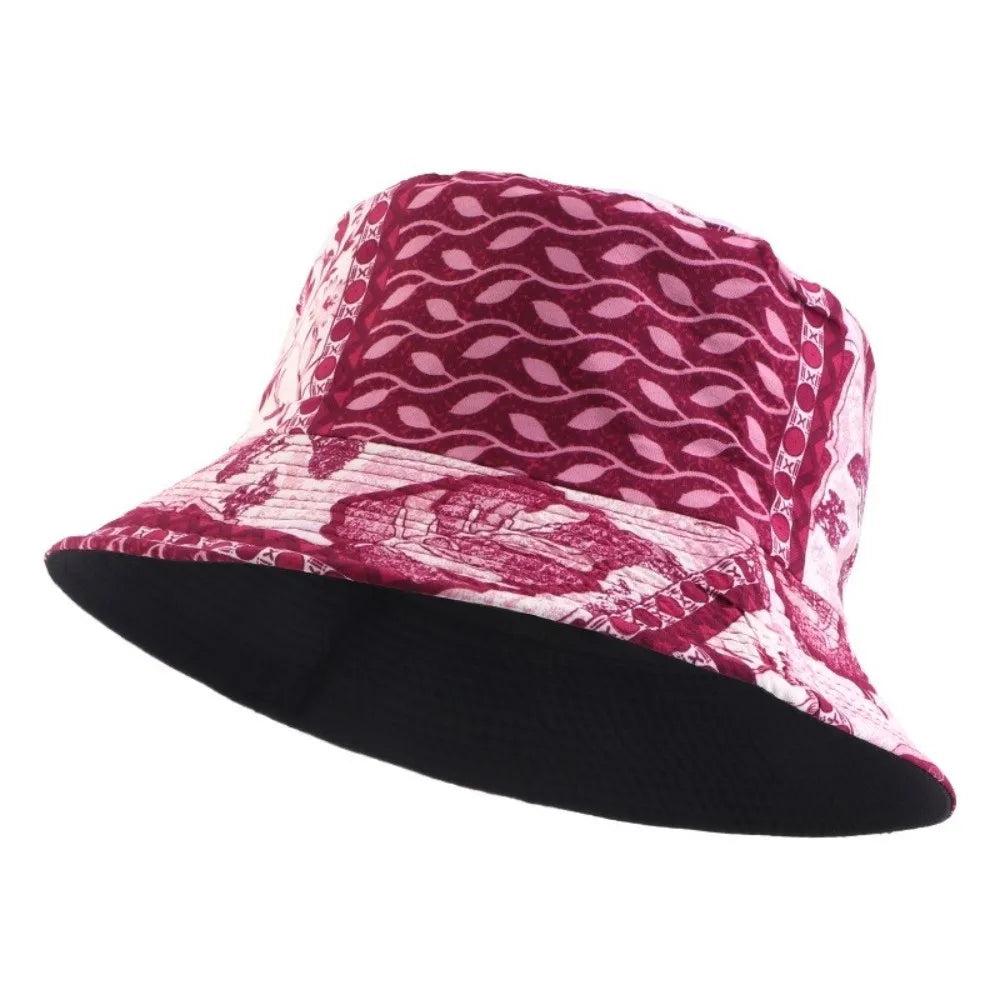 Reversible Printed Bucket Hat – Unisex Beach Sun Hat