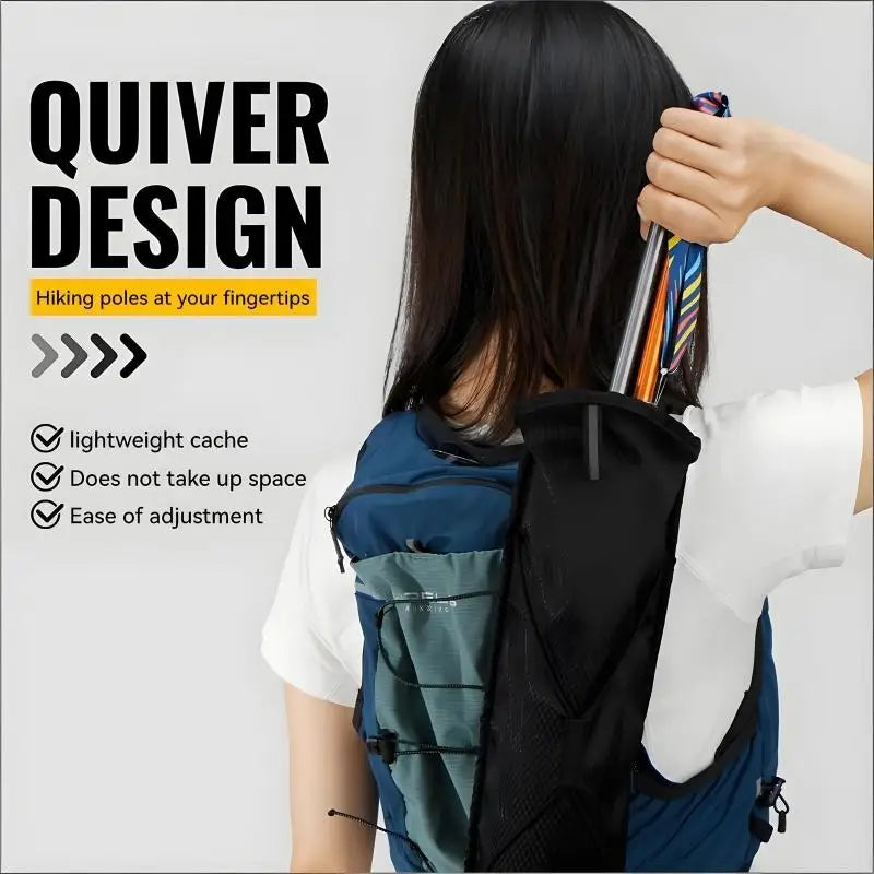 Outdoor Lightweight Hiking Cane Storage Bag Backpacking Trekking Poles Bag Portable Hiking Gear Accessory Peaceful Pleasures Health and Wellness