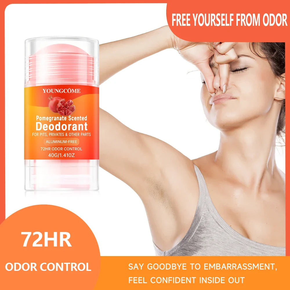 YOUNGCOME Women's Pomegranate Vanilla Deodorant Stick