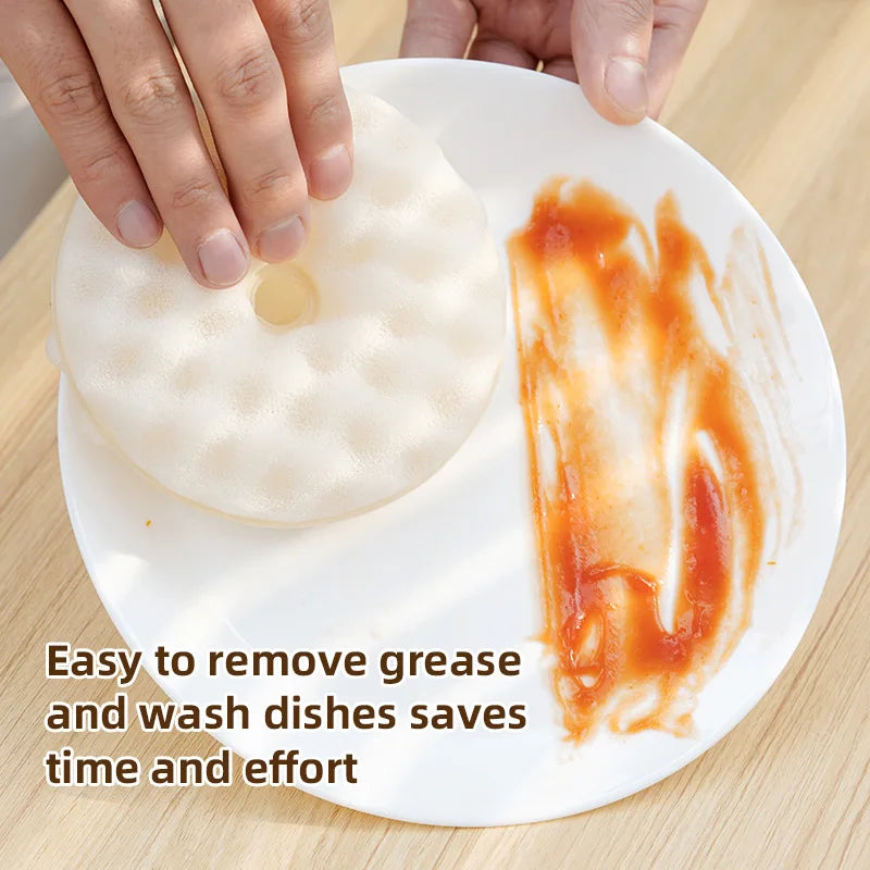 Donut Sponge Dish Brush with Suction Cup | Kitchen Scouring Pad Dish Sponge Brush Peaceful Pleasures Health and Wellness