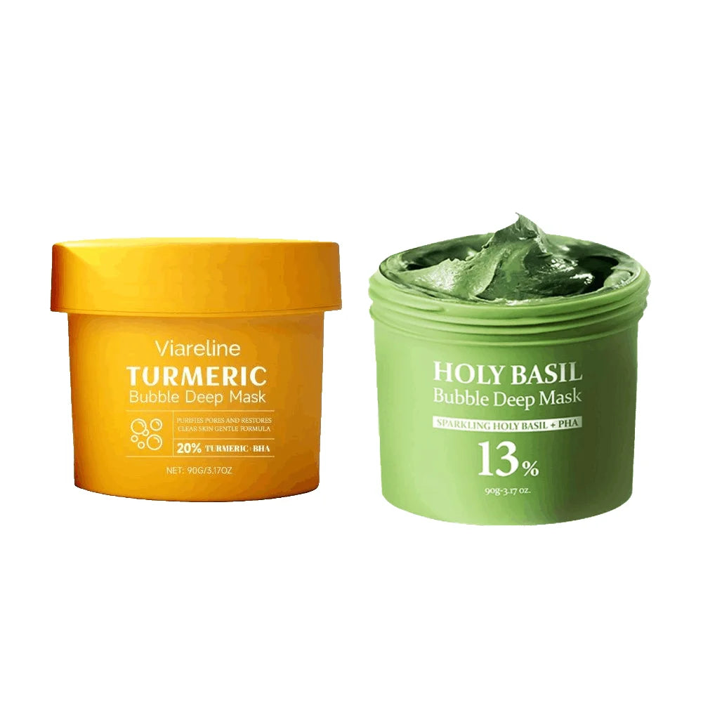 Holy Basil & Turmeric Bubble Mask | Deep Pore Cleansing 90g