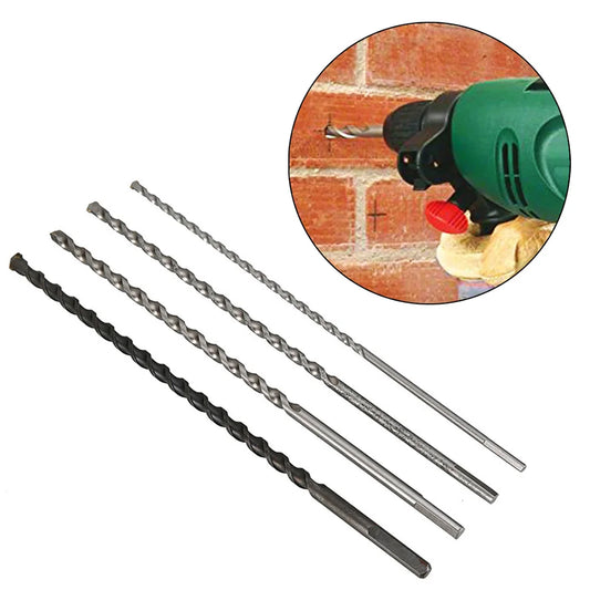Long Masonry Concrete Impact Drill Bit Triangle Shank 6- Alloy T-wist Peaceful Pleasures Health and Wellness