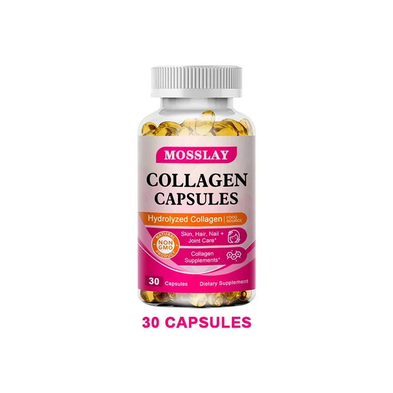 Collagen Capsules with Hyaluronic Acid & Vitamin C | 30–120ct