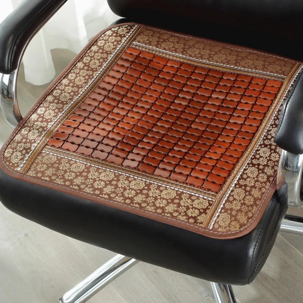 Bamboo Cool Seat Mat – Breathable Car Chair & Sofa Cushion