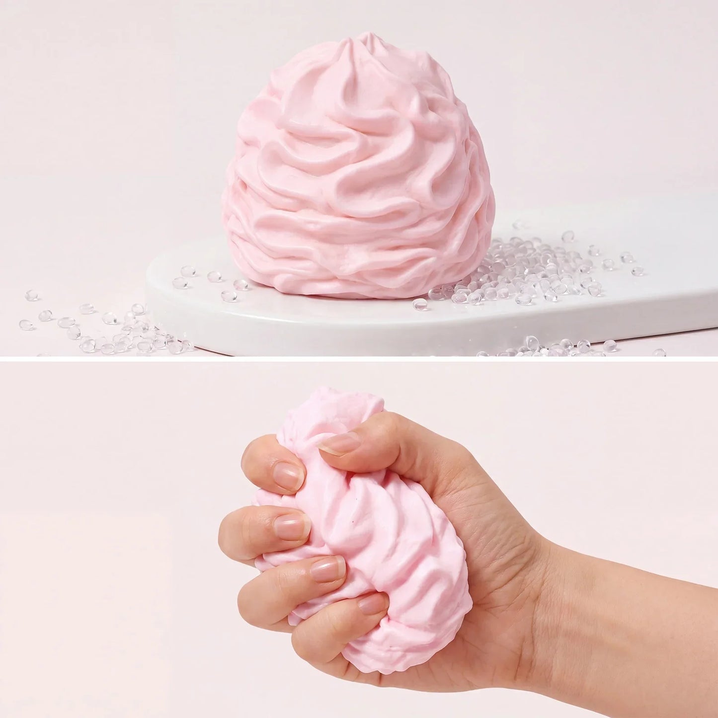 Cream Roll Squishy Toy – Slow Rising Dessert Fidget Squeeze