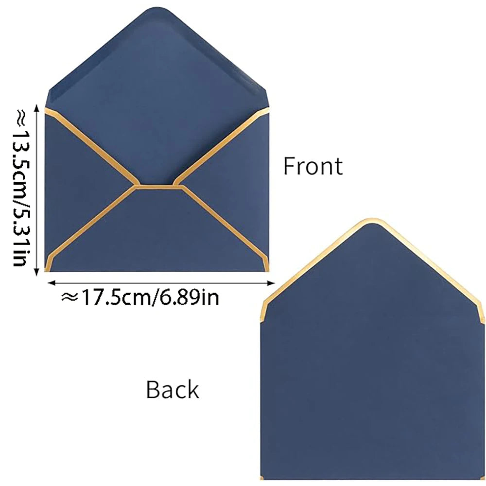 Bview Art Gold Foil Geometric Envelopes-holographic Pearlescent Paper