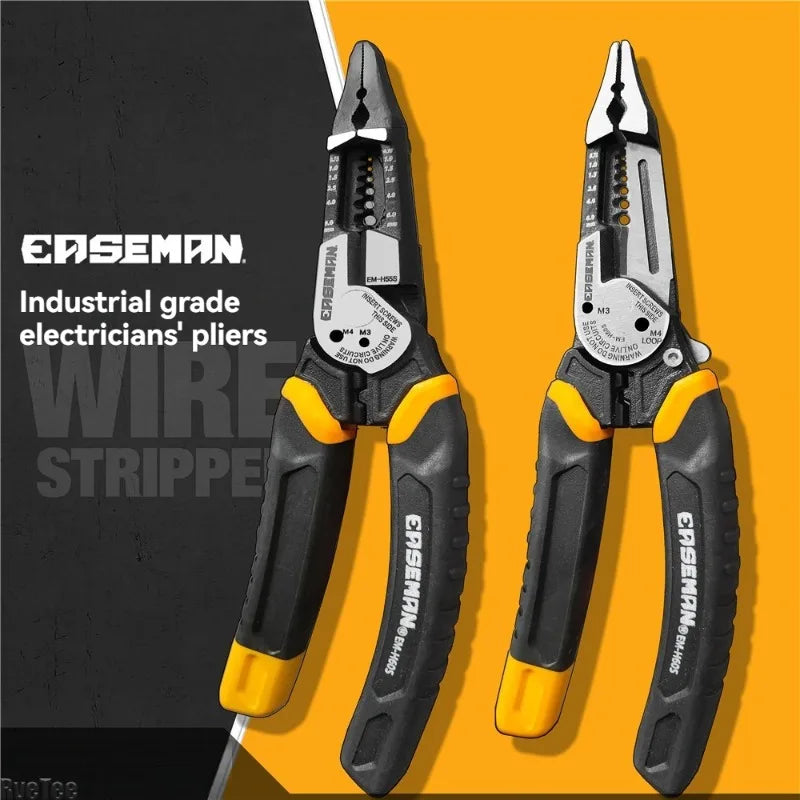 EASEMAN Wire Stripper & Cutter Pliers | Carbon Steel Multi-Tool