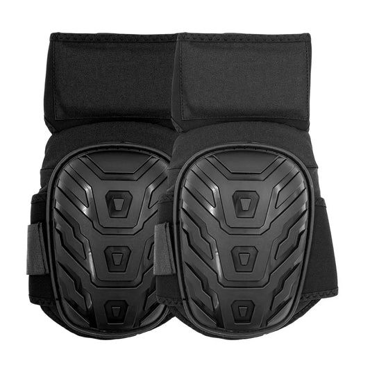 New Professional Heavy Duty EVA Foam Padding Knee Pads with Comfortable Gel Cushion and Adjustable Straps for Working, Gardning Peaceful Pleasures Health and Wellness black