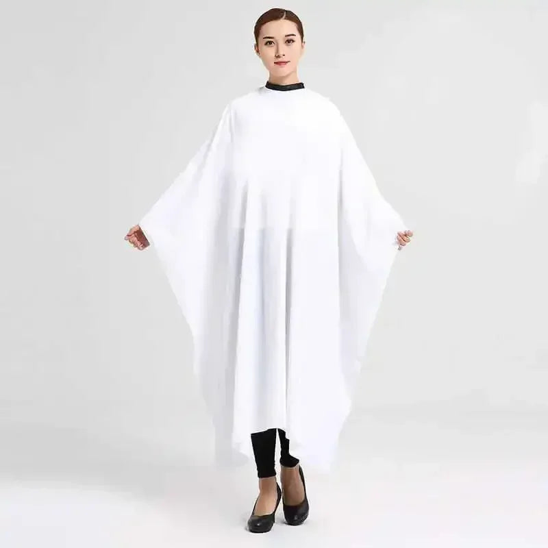 Waterproof Antistatic Haircut Cape | Barber Salon Gown Barber Haircut Cape Peaceful Pleasures Health and Wellness WHITE