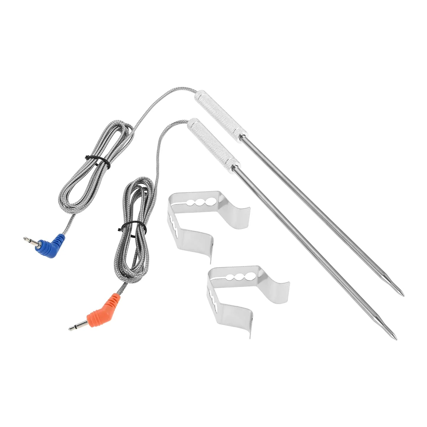 42" Food-Grade Meat Thermometer Replacement Probe 0–300°C 2-Pack