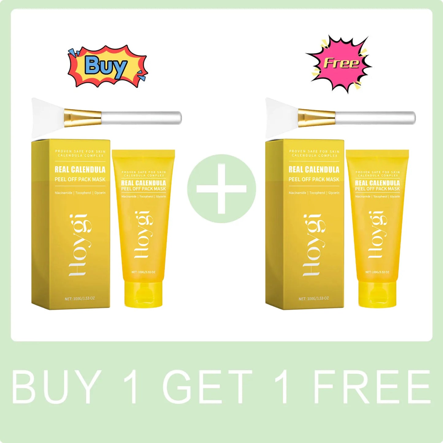 Calendula Peel off Mask Shrink Pore Oil Control Fade Dark Spot Nose Cleansing Brightening Moisturizing Blackhead Remover Mask Peaceful Pleasures Health and Wellness Buy 1 Get 1 Free